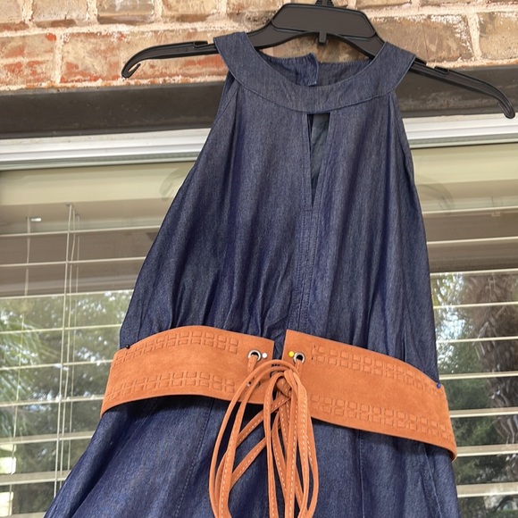 NYC, NEW, Denim Halter Neck  Dress - Picture 1 of 6
